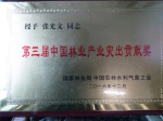 我省1个单位4名个人获中国林业产业突出贡献奖 - 林业厅