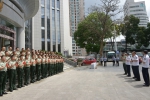 唐宇、闵建同志出席厅机关警卫队2017年第一批退伍士兵欢送仪式 - 公安厅