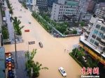 图为贵州天柱遭受暴雨洪涝灾害。　孙舞阳 摄 - 贵州新闻