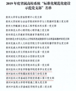 喜报——我校三个党支部被评为省属高校系统“标准化规范化建设示范党支部” - 贵阳医学院