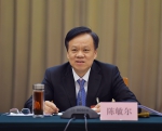 　十二届全国人大五次会议贵州代表团5日下午举行全体会议，审议《政府工作报告》。图为省委书记、省人大常委会主任陈敏尔讲话。 张凯 摄 - 人民代表大会常务委员会